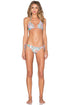 Luli Fama Dream Catcher Cryst.Wavey Ruched Back Bra. T/S